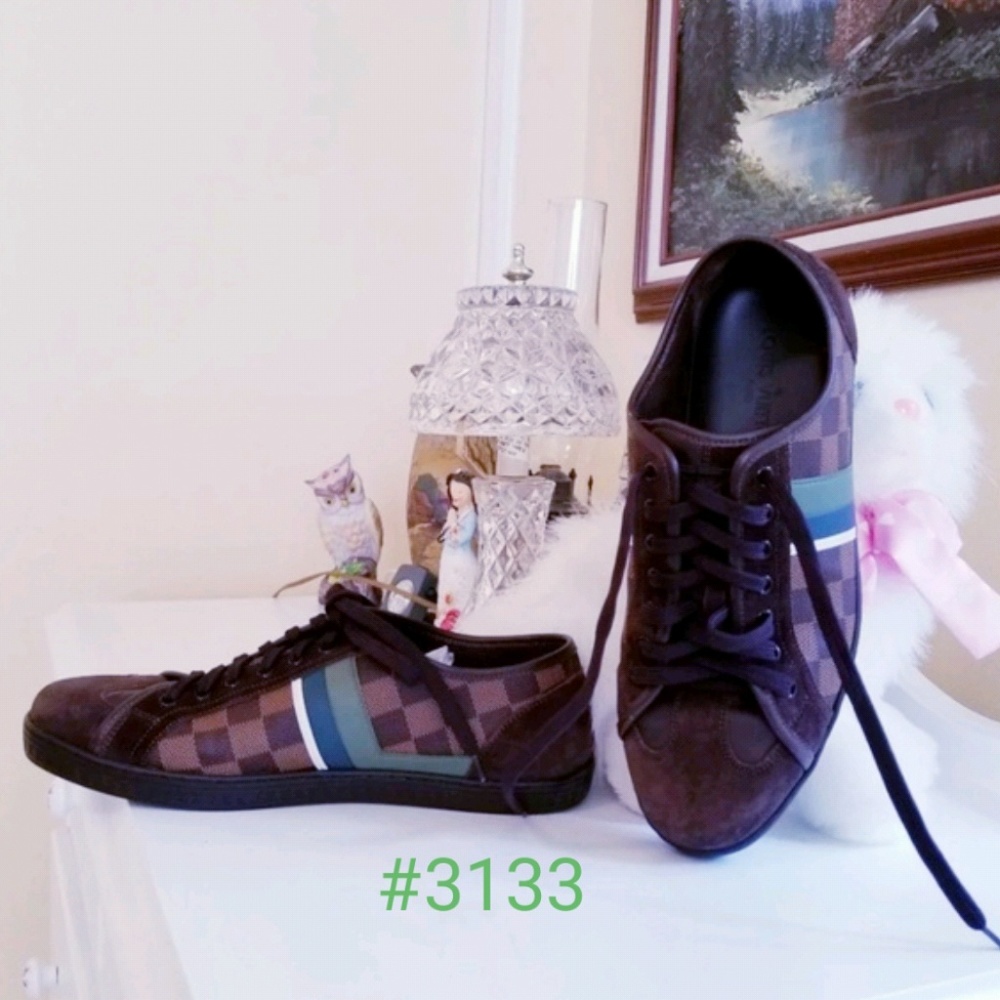 Auth Louis Vuitton Walking Sneaker Shoes